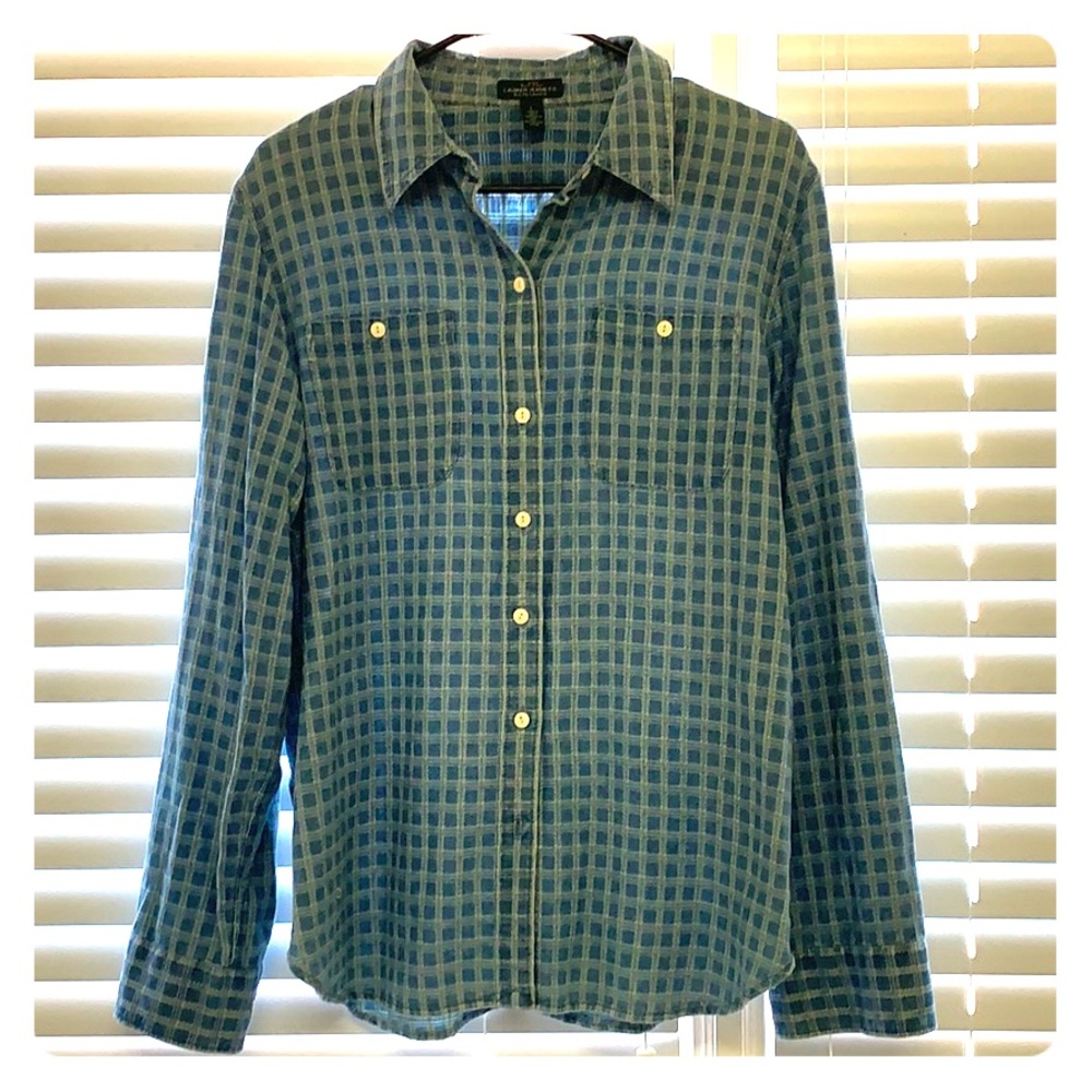 𝙍𝙖𝙡𝙥𝙝 𝙇𝙖𝙪𝙧𝙚𝙣 100% cotton women’s shirt.